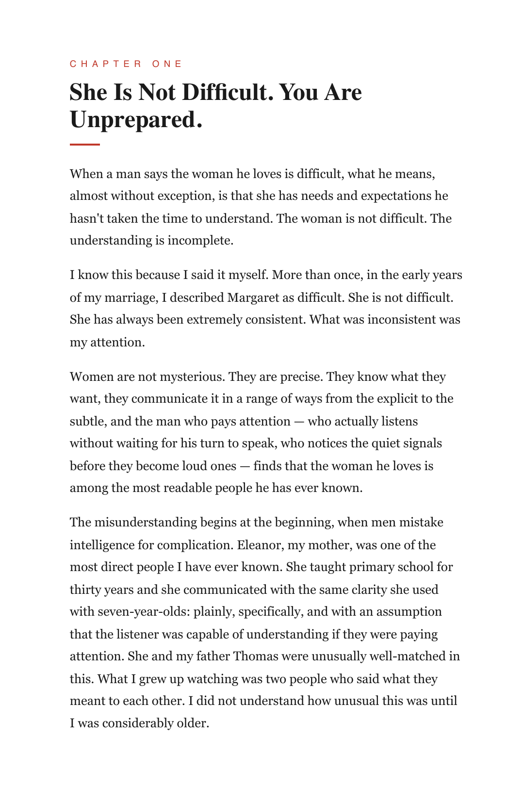 A page from How to Live With a Lady